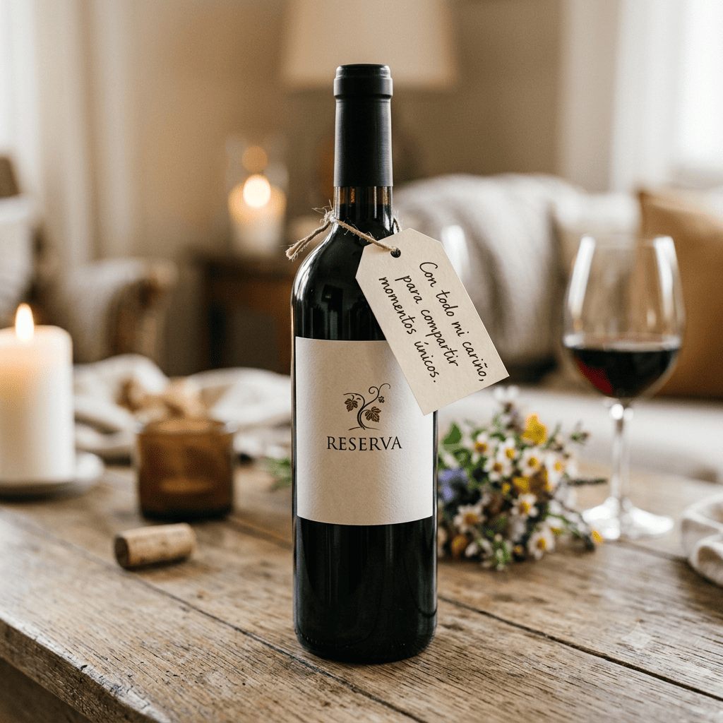 dedicatorias cortas para poner en la etiqueta de un vino
