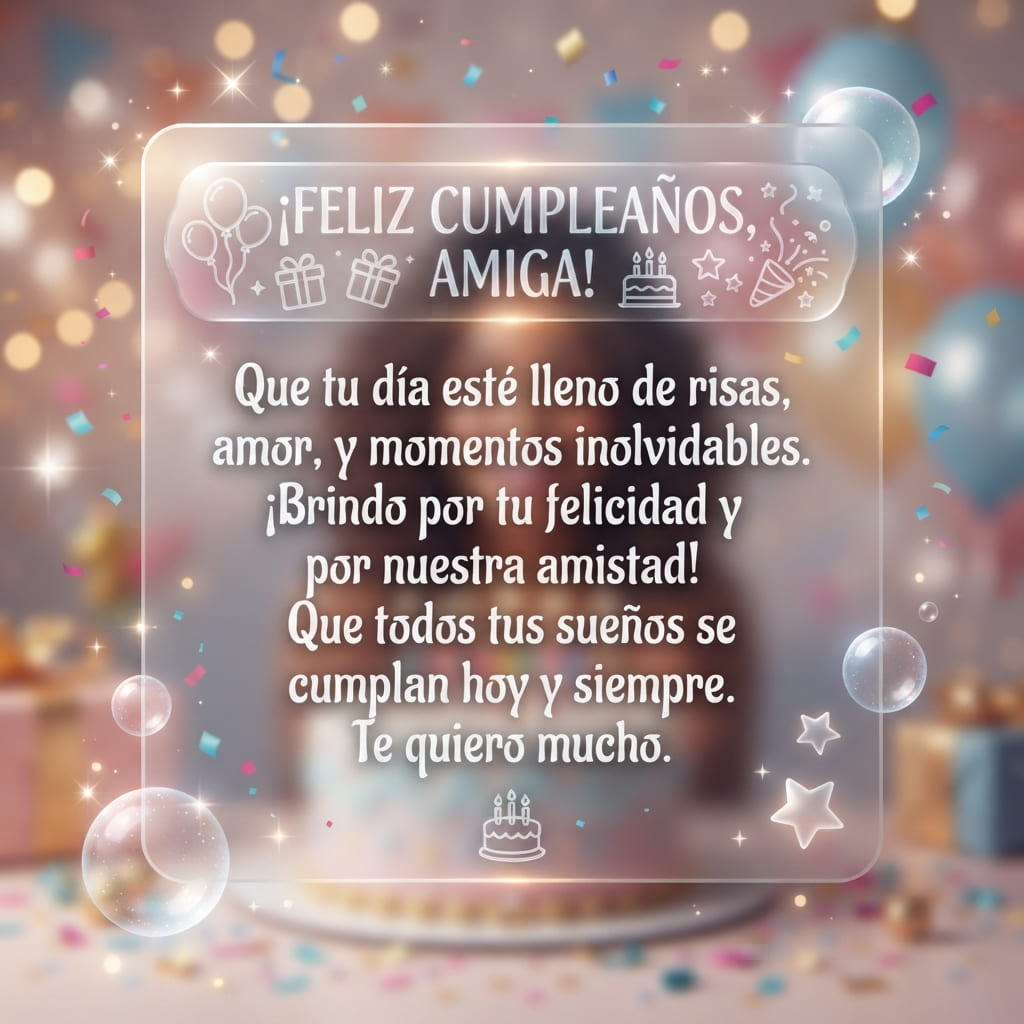 frases de cumpleaños para una amiga